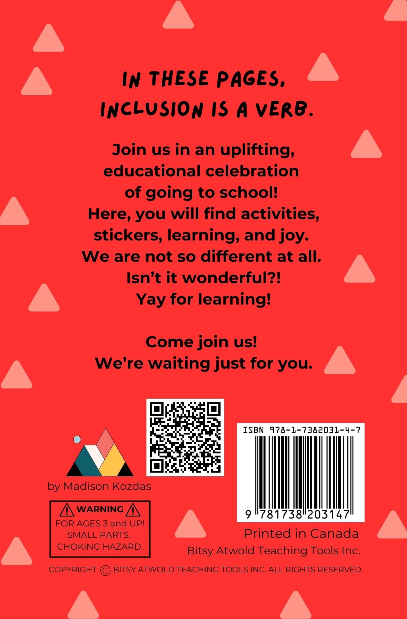A Bitsy Book - Welcome to School (a colouring & sticker activity)
