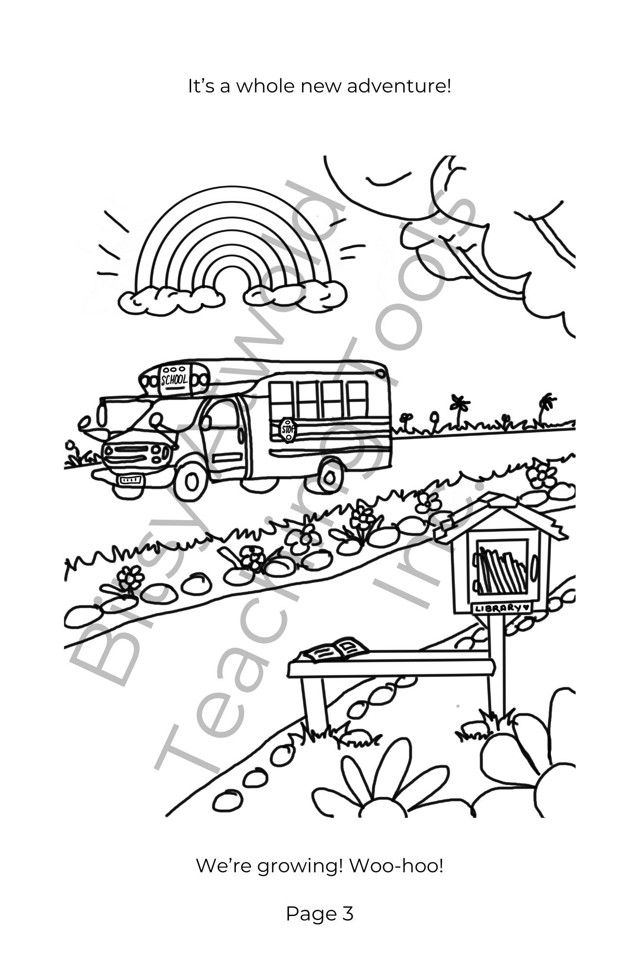 A Bitsy Book - Welcome to School (a colouring & sticker activity)