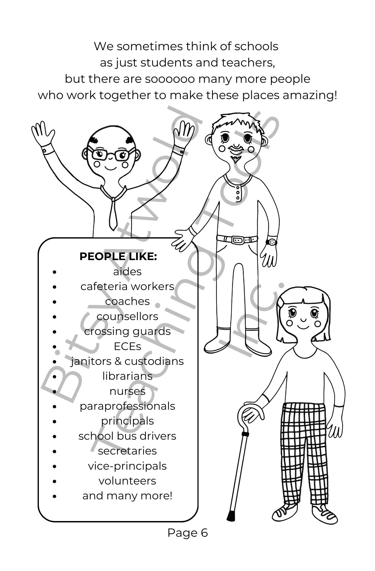 A Bitsy Book - Welcome to School (a colouring & sticker activity)