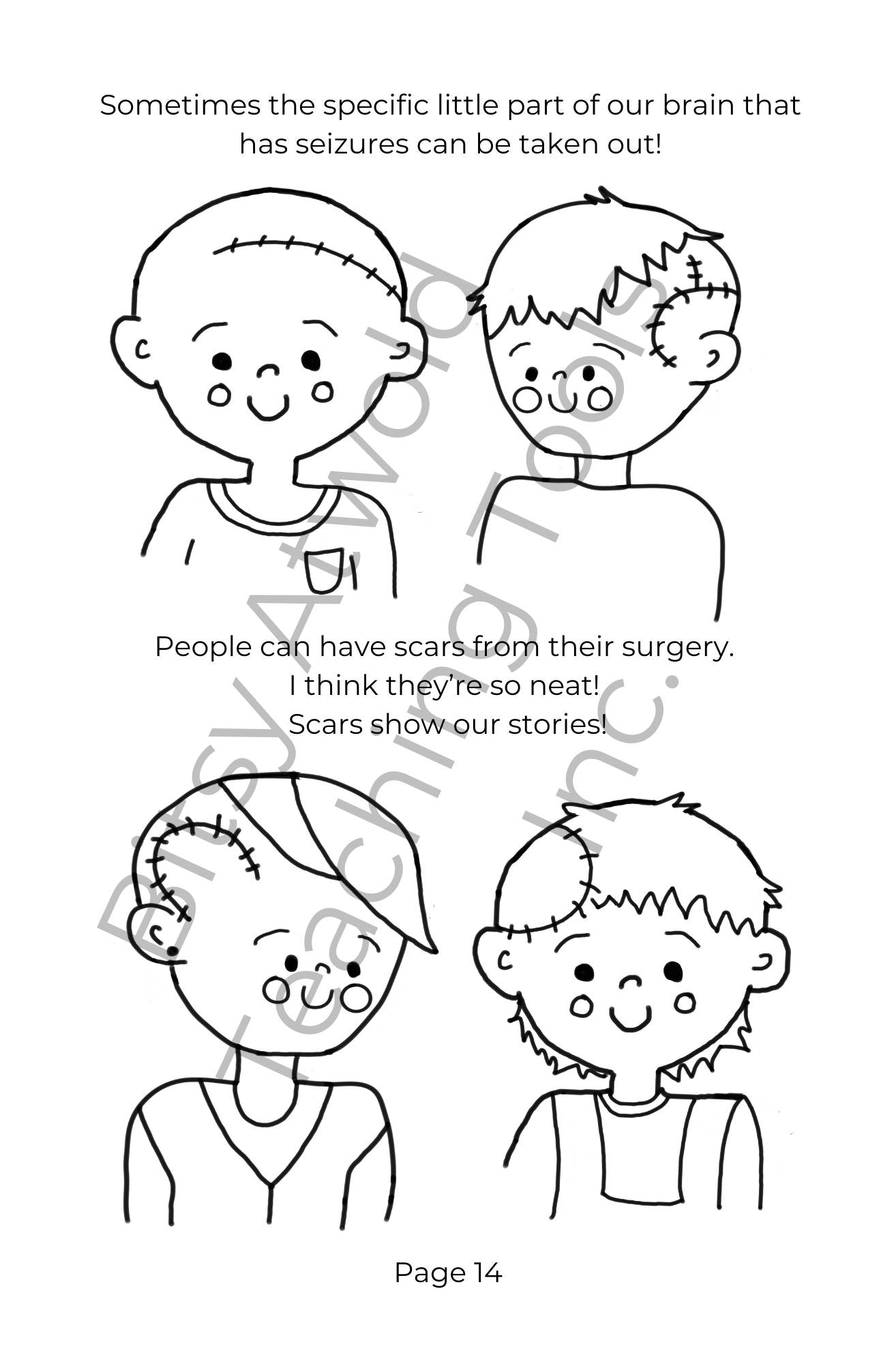 A Bitsy Book - Epilepsy (a colouring & sticker activity)