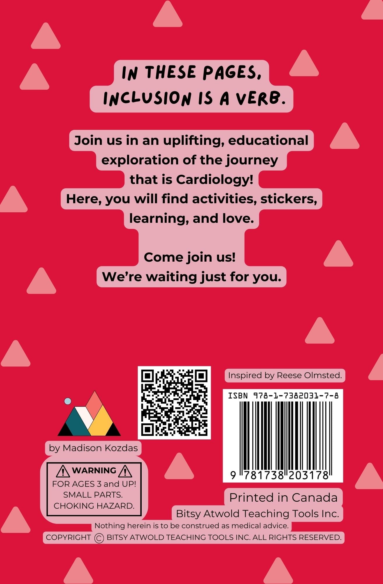 A Bitsy Book - Hearts & CHD (a colouring & sticker activity)
