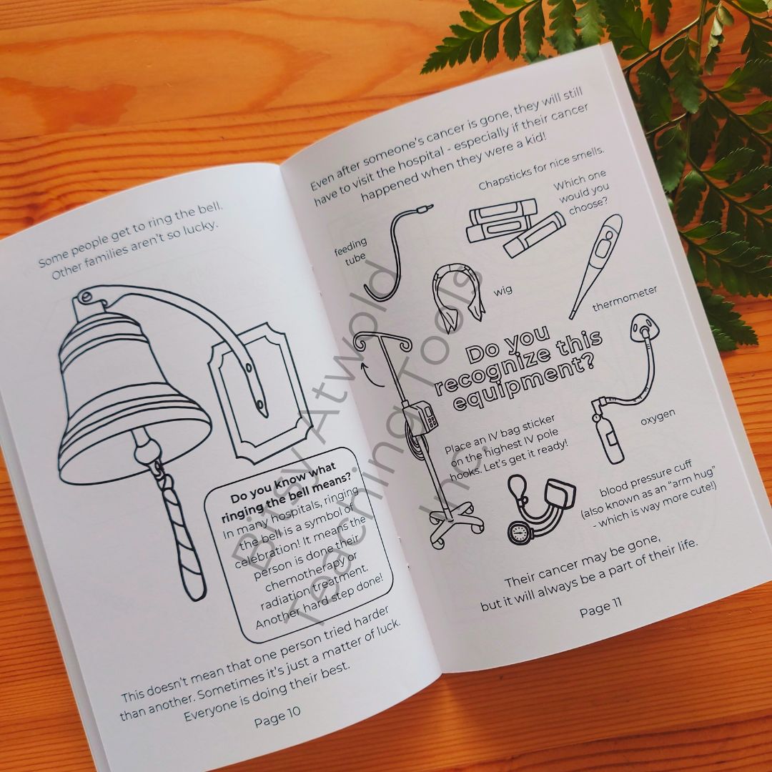 A Bitsy Book - Cancer (a colouring & sticker activity)