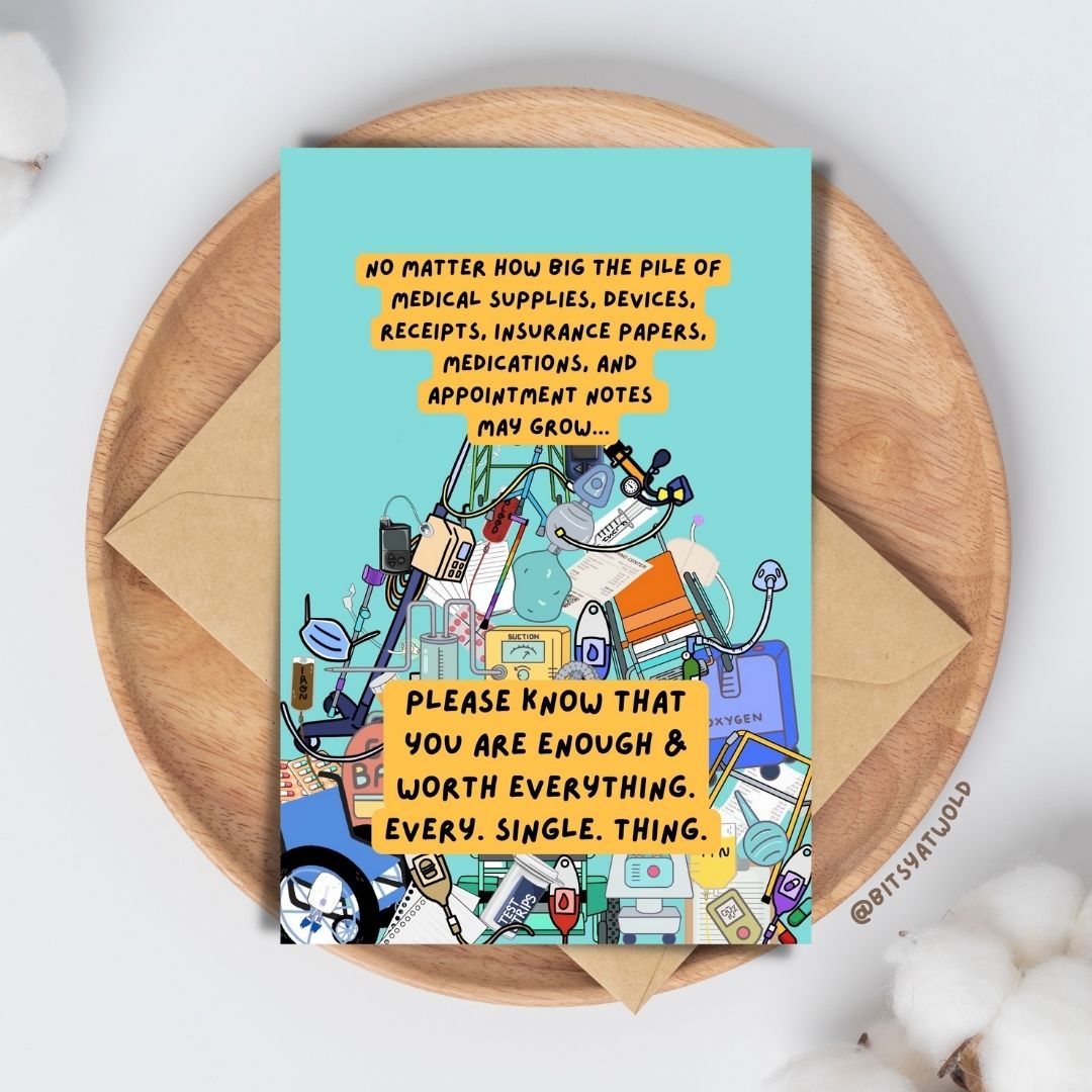 "You Are Worth Everything" greeting card