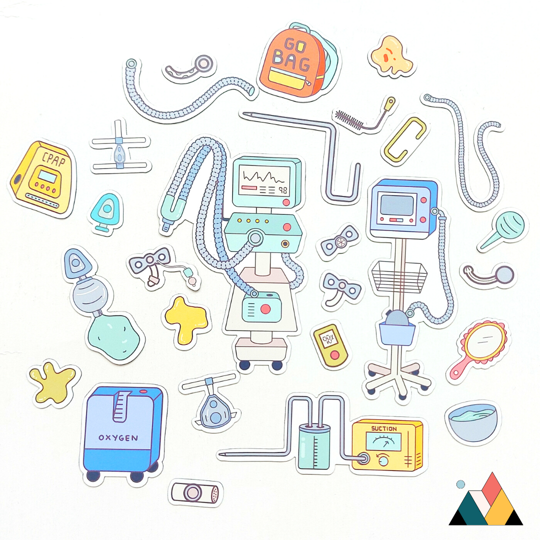 Magnet Buddies - Trach & Respiration