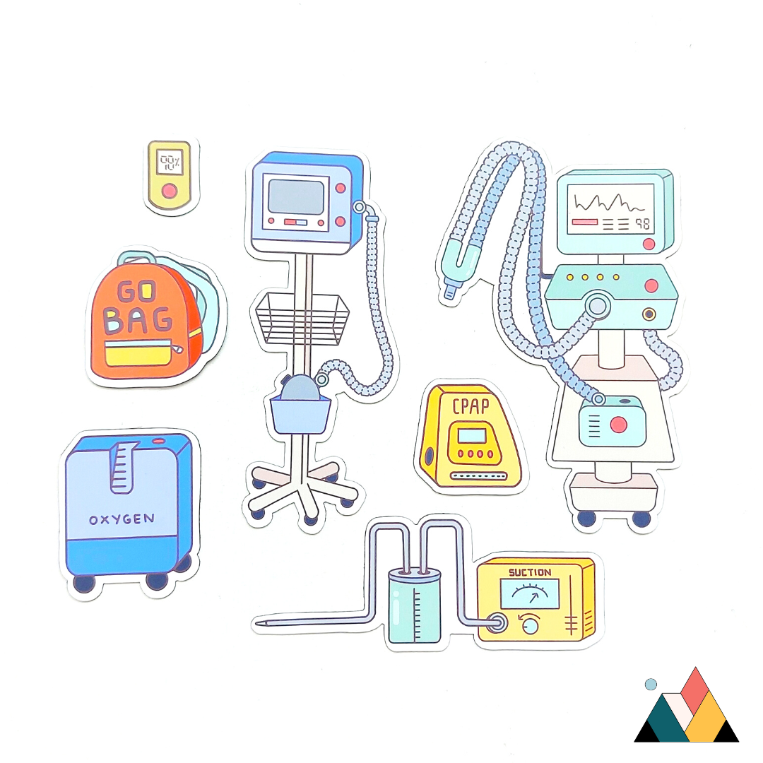 Magnet Buddies - Trach & Respiration