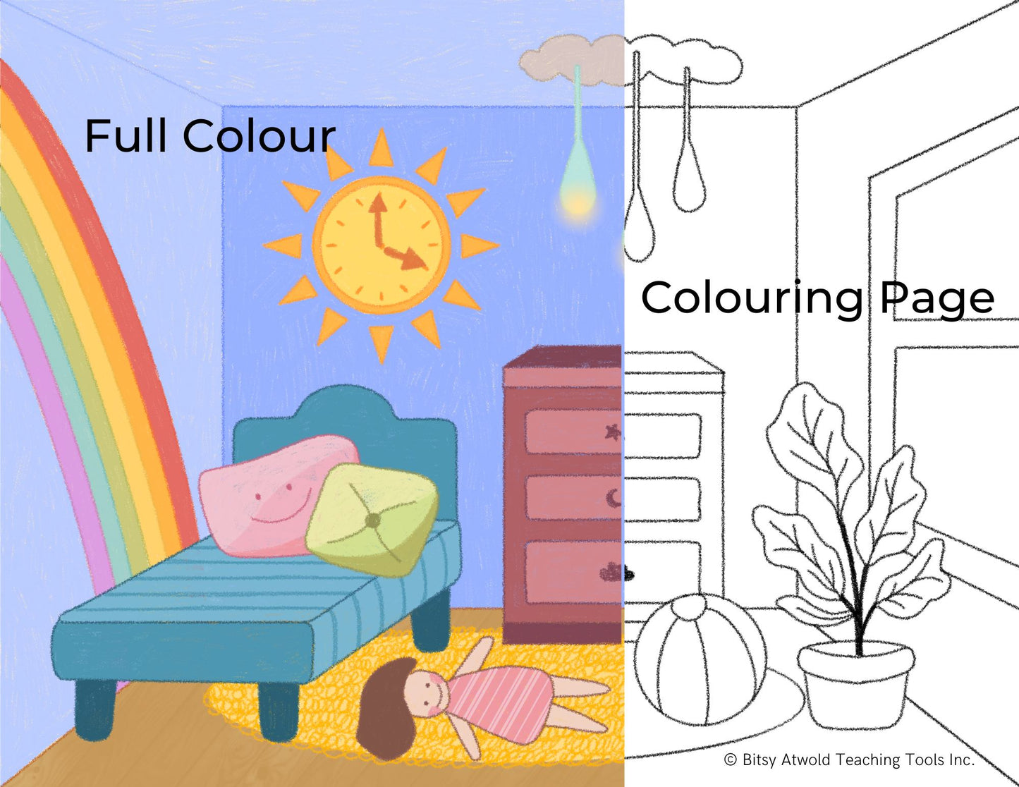 Background & Coloring Sheet - Tracheotomy and Respiration