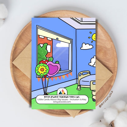 "Hospital Room Party!" greeting card