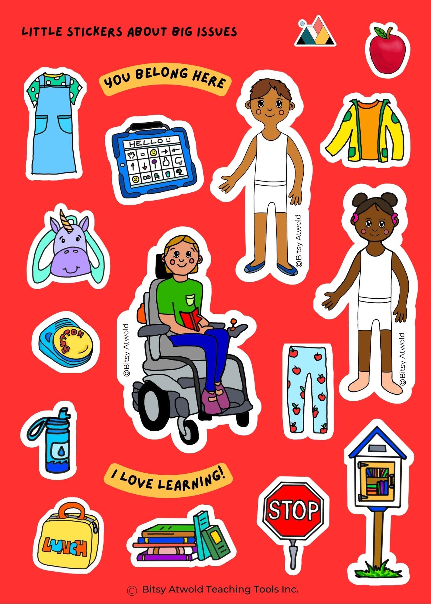 Sticker Sheet: Welcome to School