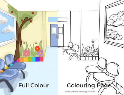 Diabetes - background & coloring sheets